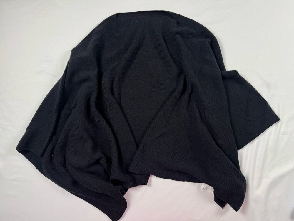 Lululemon Merino Wool Travel Wrap Poncho Cape One Size Black On The Move